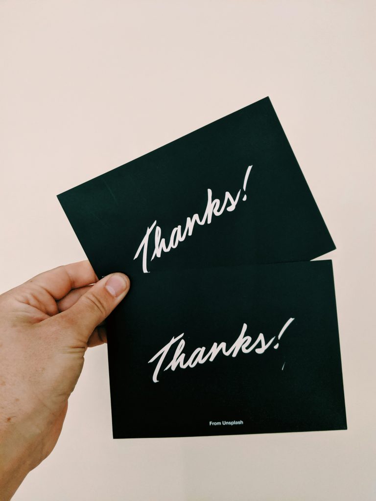 Thank you cards