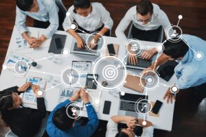 Team working with unified process